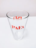 PAFA 16 oz Glass