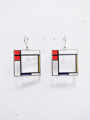 Mondrian Composition Earrings