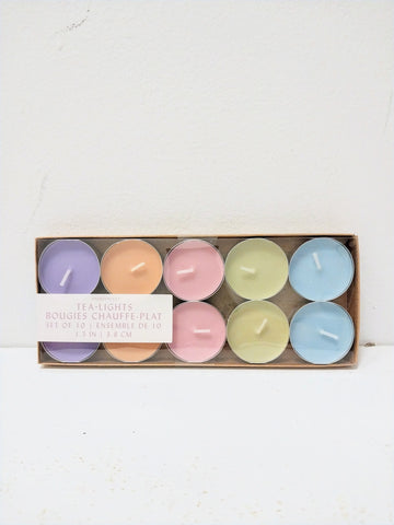 Color Tealights Set of 10