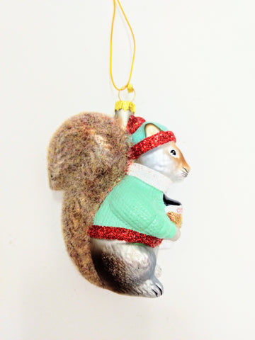 Cozy Squirrel Ornament