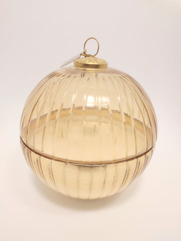Etched Glass Ornament Candle